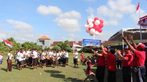Menyambut Hari Kemerdekaan Republik Indonesia ke 73, serta Pembukaan Festival Olahraga Rekreasi Masyarakat Indonesia (FORMI) Desa Dauh Puri Kauh dan Pembukaan Parade Seni & Budaya