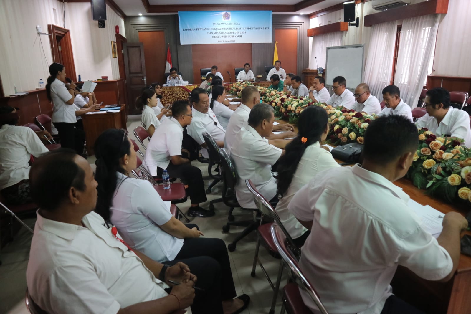 MUSYAWARAH DESA LAPORAN PERTANGGUNGJAWABAN APBDES TAHUN 2023