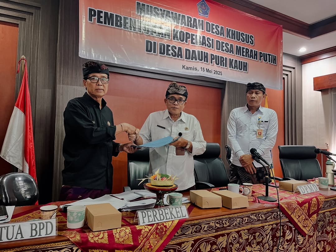 MUSDES KHUSUS PEMBENTUKAN KOPERASI MERAH PUTIH DESA DAUH PURI KAUH